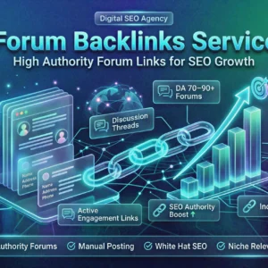 Forum Backlinks High Authority SEO Links