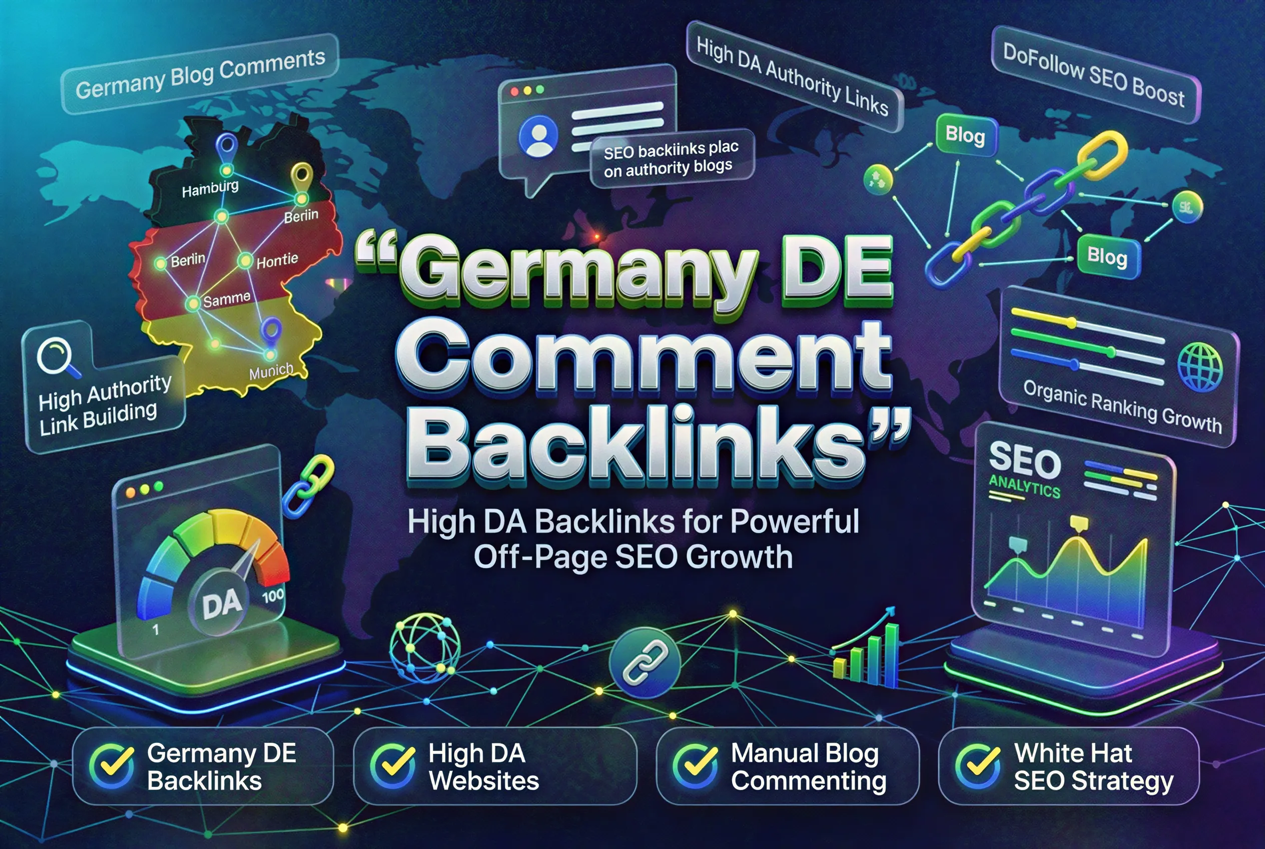 Germany .DE Blog Comment Backlinks High DA