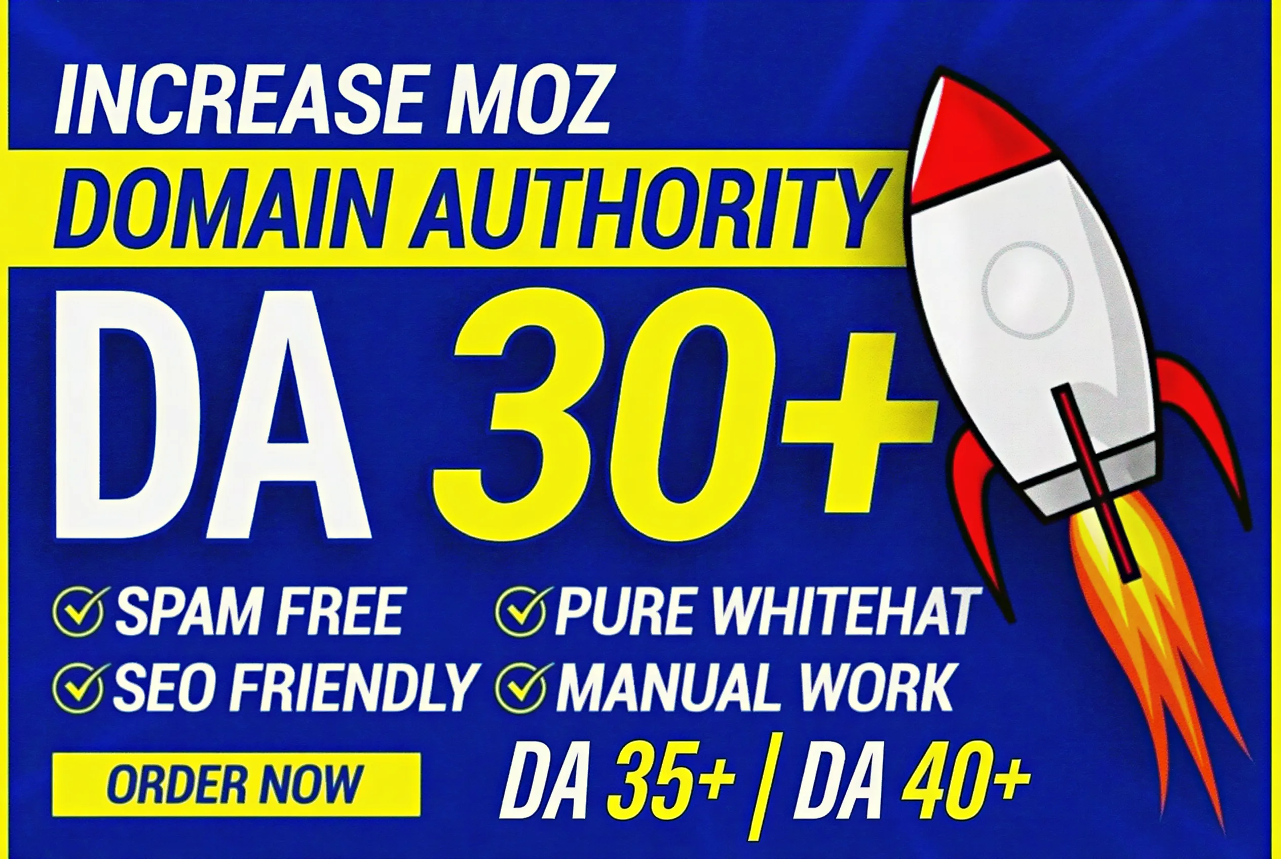 Increase Domain Authority DA 30 Plus SEO Service