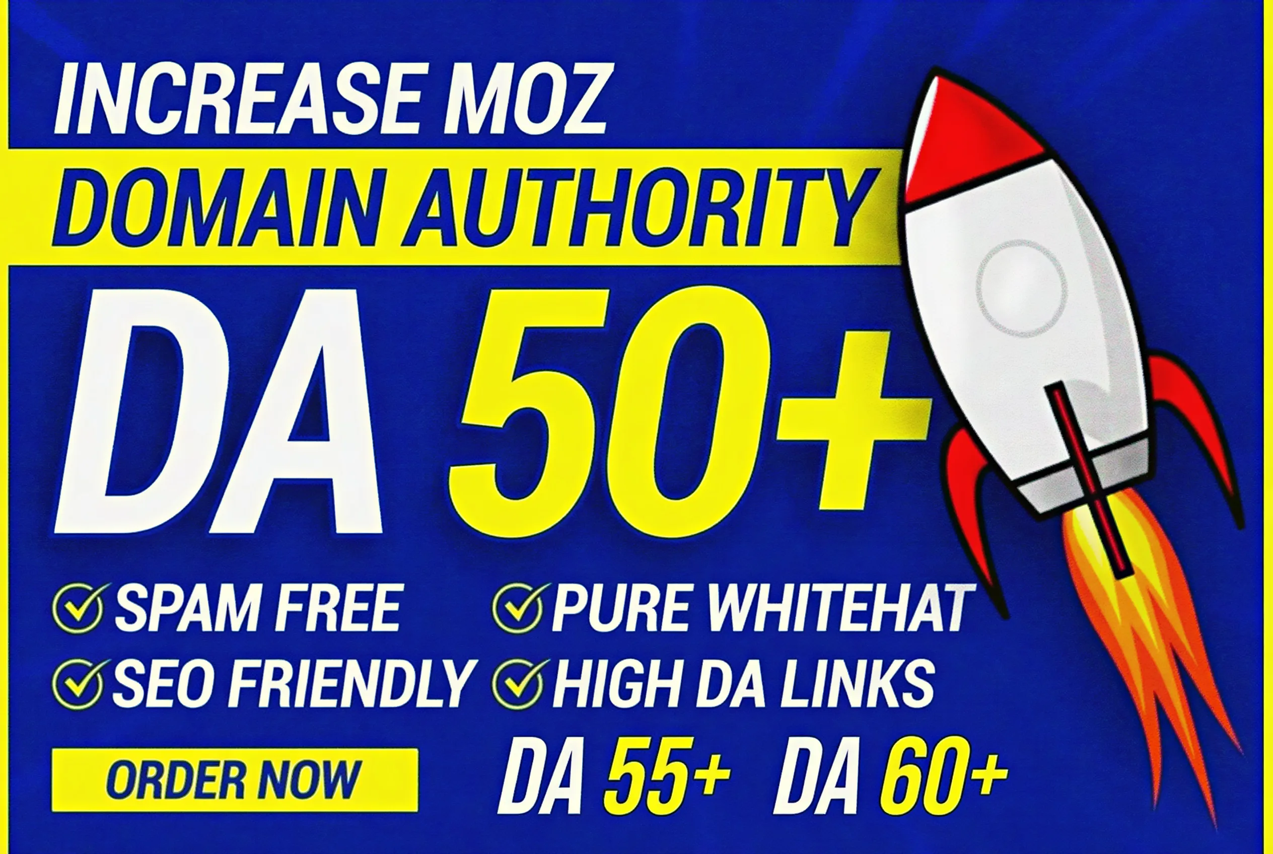 Increase Domain Authority DA 50 Plus Fast