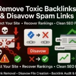 Remove Toxic Backlinks Disavow Spam Links