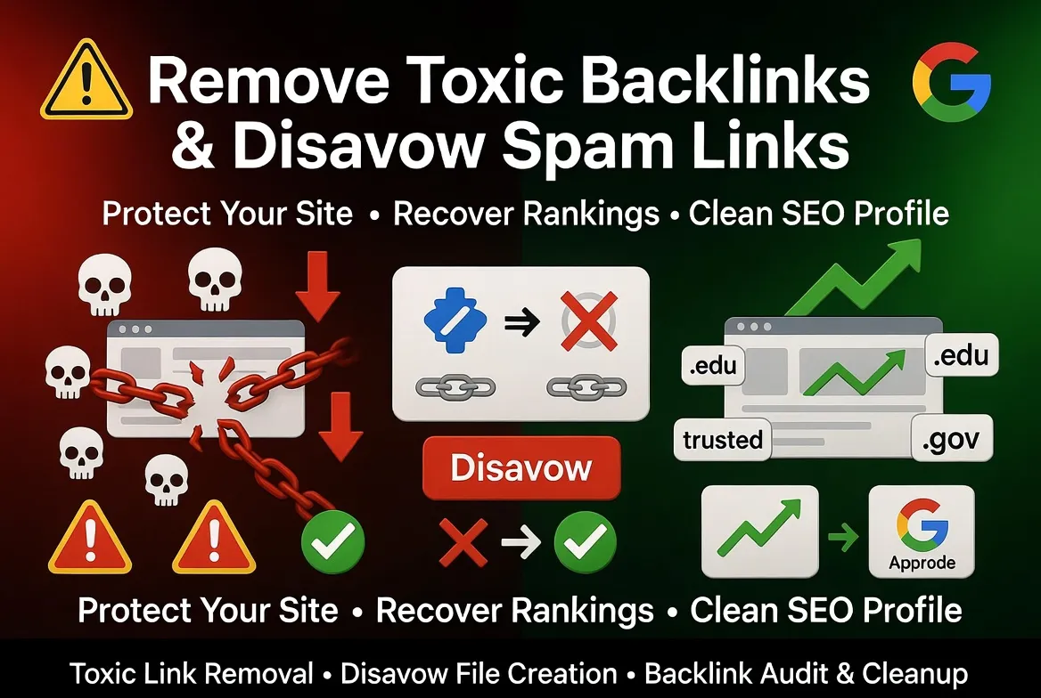 Remove Toxic Backlinks Disavow Spam Links