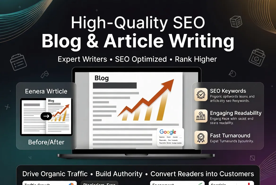 SEO Blog and Article Writing Service High Quality