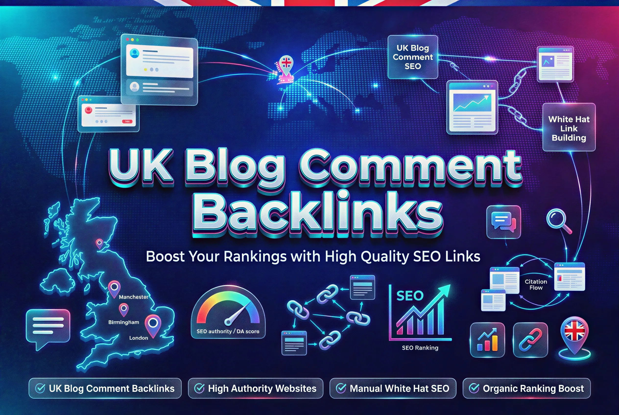 United Kingdom .UK Blog Comment Backlinks SEO Service